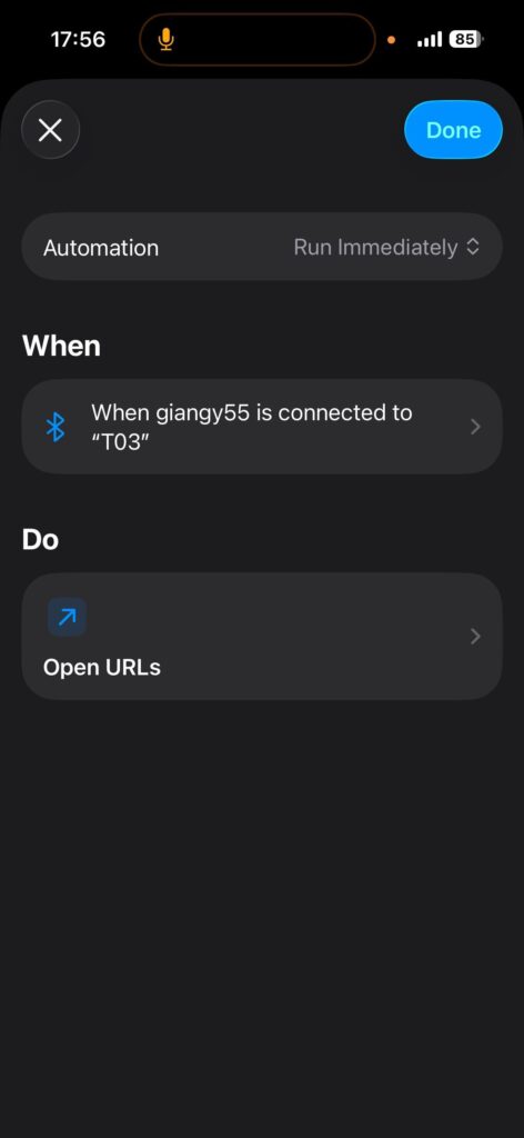 Ios shortcut
